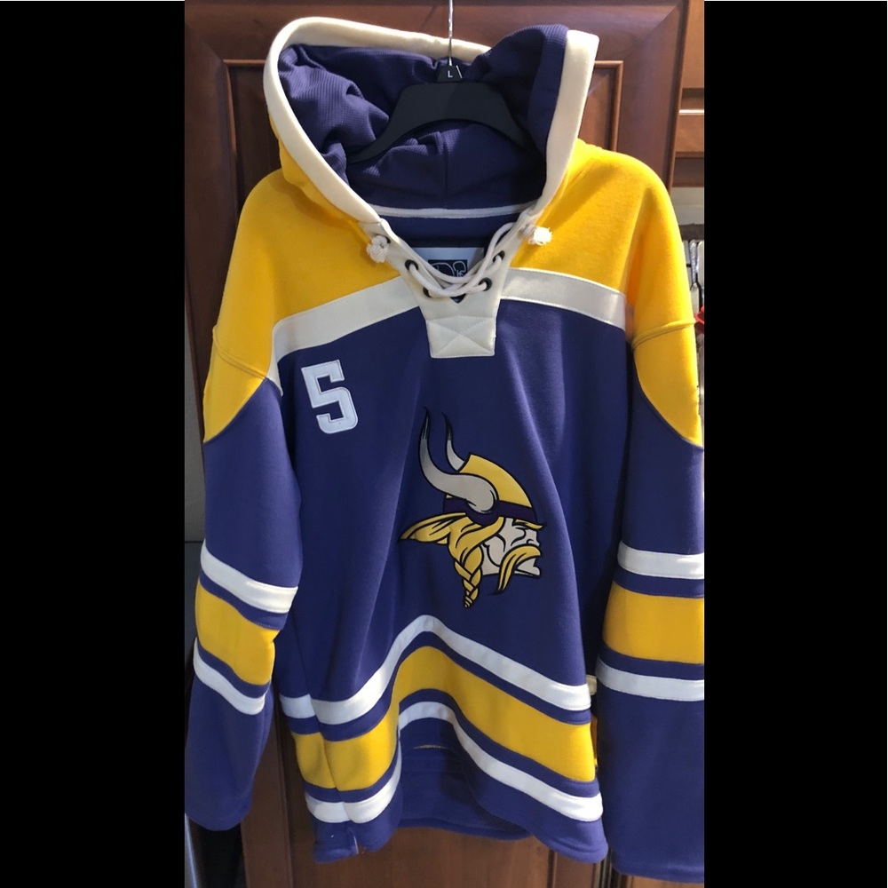 Minnesota Vikings hooded sweatshirt L never worn!